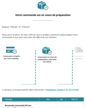 e-mailing - Transactionnels - Suivi de commande Préparation - Darty - 11/2022