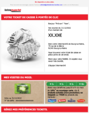 e-mailing - Transactionnels - Ticket de caisse - Intermarché - 12/2022