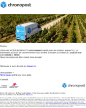 e-mailing - Erratum & Oups - Transactionnels - Suivi de commande Expédition / Livraison - Chronopost - 05/2023