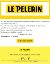 e-mailing - Enquêtes Clients - NPS / Avis clients - Le Pelerin - 05/2023