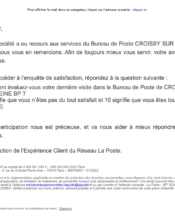 e-mailing - Enquêtes Clients - NPS / Avis clients - La Poste - 05/2023