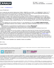 e-mailing - Marketing fidélisation - Renouvellement abonnement - Canal + - 10/2023