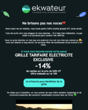 e-mailing - Marketing Acquisition - Acquisition abonnements - Ventes flash, soldes, demarque, promo, réduction - Ekwateur - 10/2023