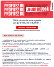 e-mailing - Marketing Acquisition - Acquisition abonnements - Promotion à l'occasion d'un événement - l'Humanité - 11/2023