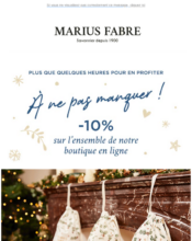 e-mailing - Marketing Acquisition - Derniers jours - Marius Fabre - 11/2023