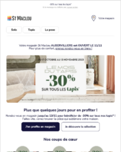 e-mailing - Marketing Acquisition - Derniers jours - Saint Maclou - 11/2023