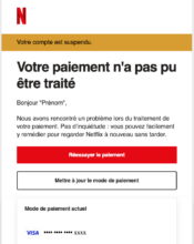 e-mailing - Transactionnels - CB expirée - Netflix - 12/2023