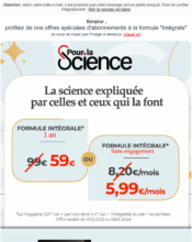 e-mailing - Marketing Acquisition - Acquisition abonnements - Pour la Science - 12/2023