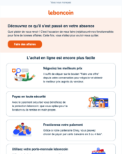 e-mailing - Services - Leboncoin - B2C - Marketing Acquisition - Relance inactifs - 11/2019