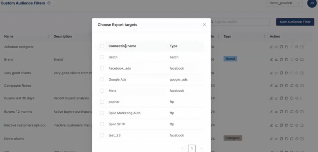 splio cdp exporter segments